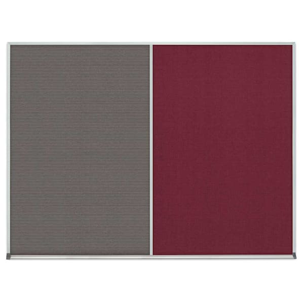 Single Door Radius Corkboard, 24"x36", Sat, UV7001RC-SATIN-BUFF